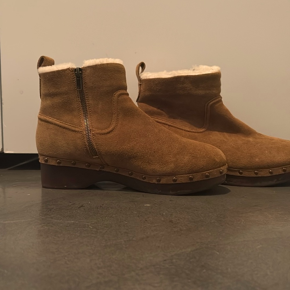 Madewell Clog Boots Toffee